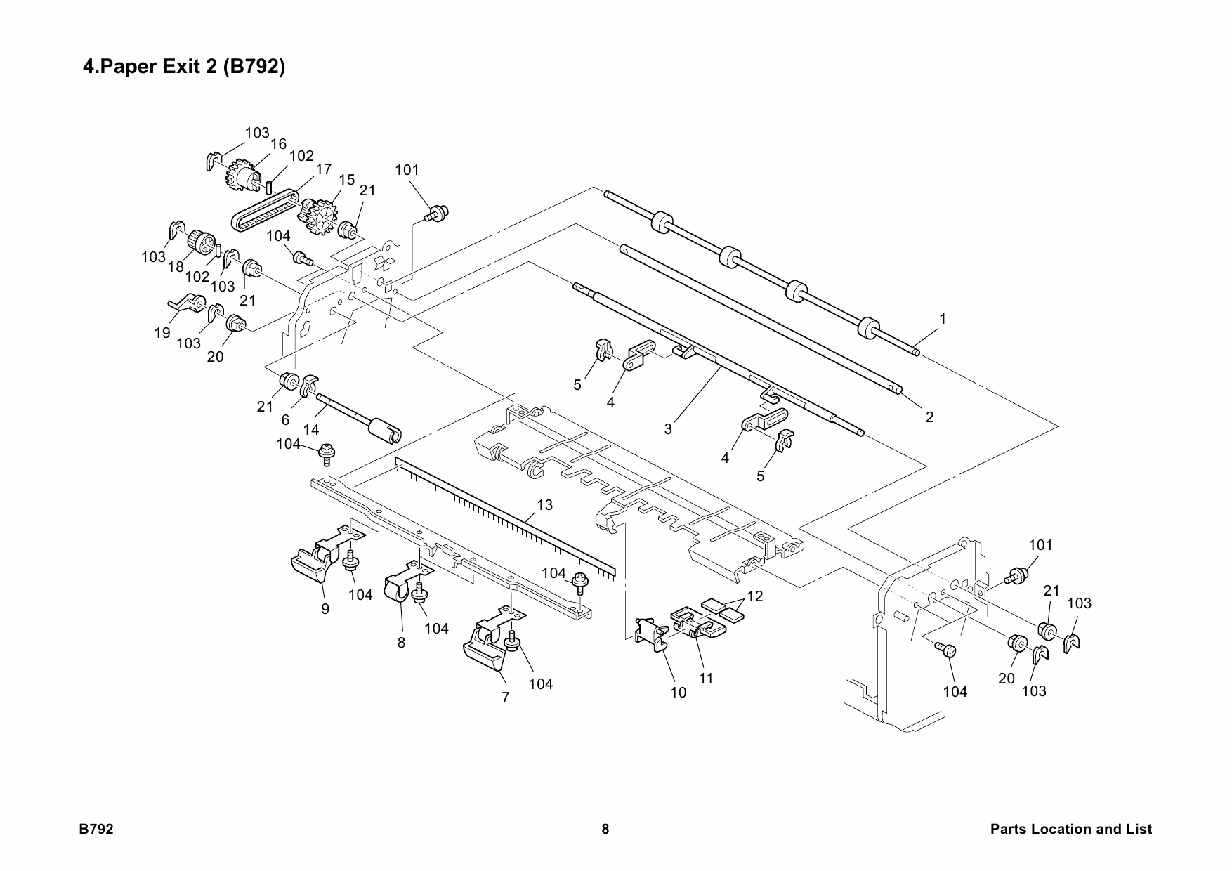 RICOH Options B792 FINISHER-SR3000 Parts Catalog PDF download-5